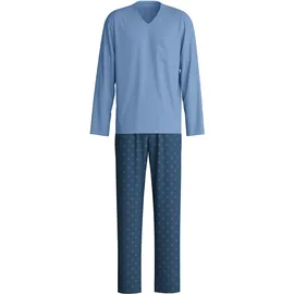CALIDA Schlafanzug Relax Imprint 2 Blau M (50)