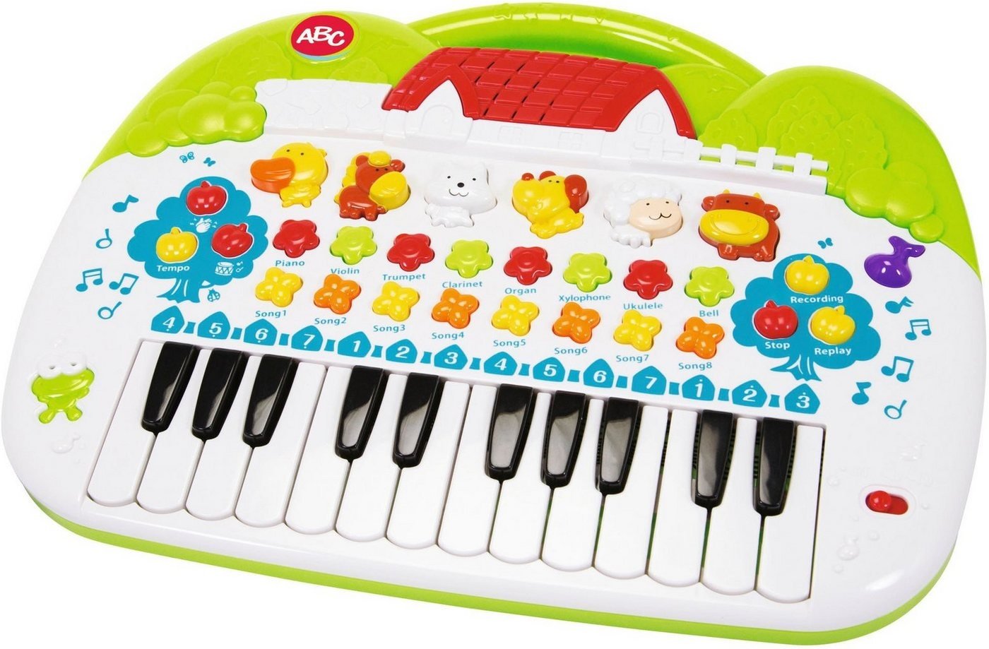 SIMBA Lernspielzeug ABC Tier-Keyboard, mit Licht und Sound bunt