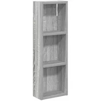 vidaXL Badezimmer-Wandschrank Graues Sonoma 20 x 10 x 60,5 cm