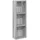 vidaXL Badezimmer-Wandschrank Graues Sonoma 20 x 10 x 60,5 cm