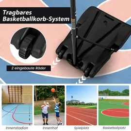 Costway Basketballkorb 260-305 cm Schwarz