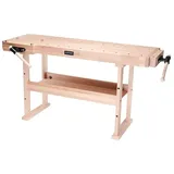 Ramia Hobelbank Advanced 1700  (L x B x H: 1.700 x 650 x 850 mm, Keilgezinktes Buchenholz)