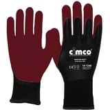 Cimco Winter Soft dunkelrot/schwarz 141241 Vinyl Arbeitshandschuh Größe 9, L EN 388 1 Paar