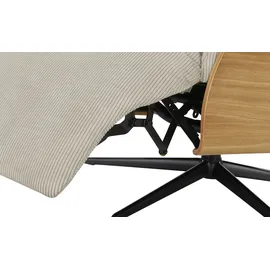 skagen studio Relaxsessel Mikkel Bezugstoff Beige 81 x 106 x 82 cm mit Relax-Funktion