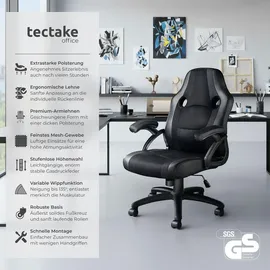 Tectake Benny Kunstleder Schwarz