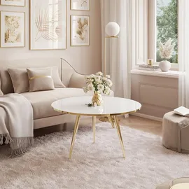 lookway Soleil Gold Hochglanz rund 70 x 47 cm