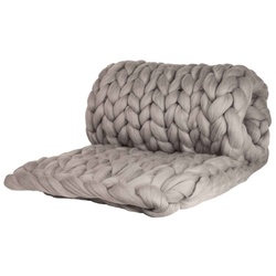 adorist. Wolldecke Cosima Chunky Knit, hellgrau Wohndecke   