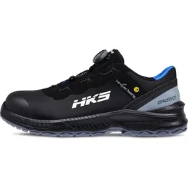 HKS Barfuß Sicherheitshalbschuhe S3 BFS 40 Boa" - 46 - schwarz