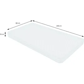 ML-Design Hausbett 90 x 200 cm Kiefer weiß