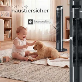 Tectake Turmventilator 90 cm Anthrazit