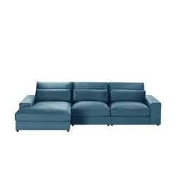 Ecksofa  Branna , blau , Maße (cm): B: 322 H: 88 T: 164