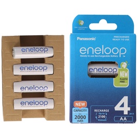 Panasonic eneloop Mignon AA 2000mAh, 4er-Pack (BK-3MCDE/4BE)