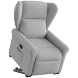 vidaXL Relaxsessel mit Aufstehhilfe Wolkengrau Stoff