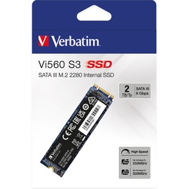 Verbatim Vi560 S3 SSD 2TB, M.2 2280/B-M-Key/SATA 6Gb/s (49365)