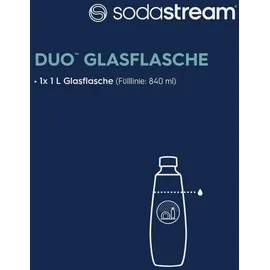 Sodastream Glasflasche 1L transparent