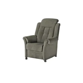 Polstermöbel Oelsa Fernsehsessel Andorra Mikrofaser 87 x 108 x 110 cm Grau mit Rollen