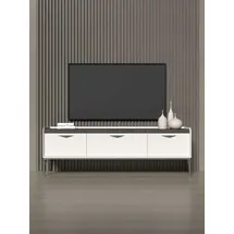 OTTO home Sofy TV-Lowboard 197 x 66 cm Grau/Weiß MDF/Metall