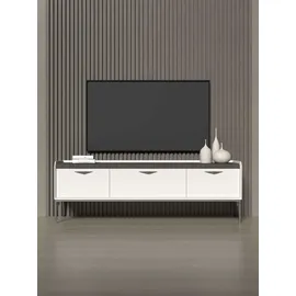 OTTO home Sofy TV-Lowboard 197 x 66 cm Grau/Weiß MDF/Metall