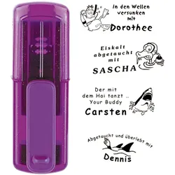 Smart-stamp - Größe: 38 x 14 mm - Farbe: amethyst/lila