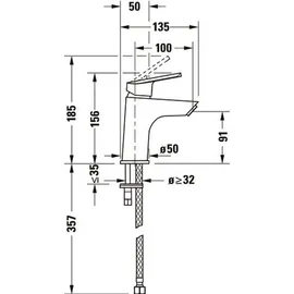 Duravit No.1 Einhandmischer chrom N11012