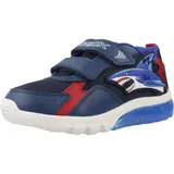 GEOX J CIBERDRON Boy B Sneaker, Navy/Red, 32 EU
