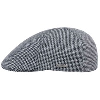 Stetson Flat Cap (1-St) Schirmmütze mit Schirm, Made in the EU blau L (58-59 cm)