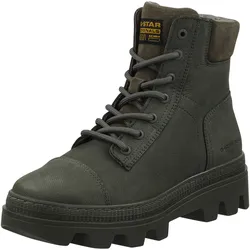 Schnürstiefelette G-STAR "G-Star RAW Stiefelette Leder", Damen, Gr. 36, grau (dunkelgrau), Leder, casual, Schuhe