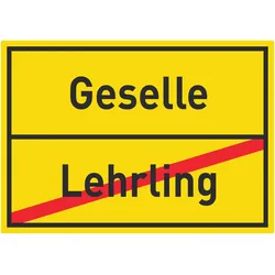 Geselle Lehrling Aufkleber Ortsaufkleber A2 (420x594mm)