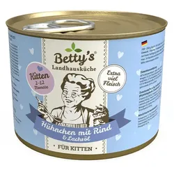 Kitten Nassfutter Betty's Landhausküche Hühnchen & Rind