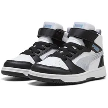 Puma Rebound V6 Mid Space Belle Black/Lilac Crush/White 32