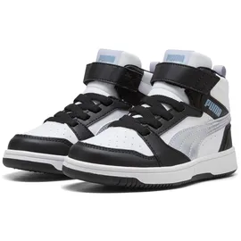 Puma Rebound V6 Mid Space Belle Black/Lilac Crush/White 32