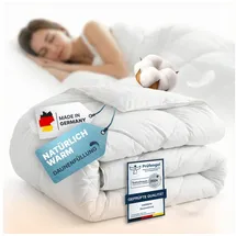 knerst Ganzjahres Bettdecke 135x200 - Federbettdecke Decke mit Daunen & Federn - Ganzjahresdecke Waschbar & Atmungsaktiv - Daunendecke Ökotex Zertifiziert
