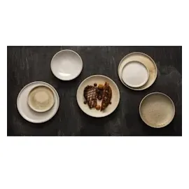 Olympia Canvas Schale mit Hohem Rand, Weizen, 23cm, 6 Stück