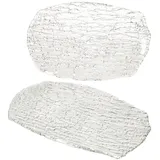 VAN WELL 2er Set St. Tropez Servierplatte Glas rechteckig 34,0 x 23,0 cm - 5410040