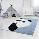 Carpet City Kinderteppich »Bueno Kids 1389«, rechteckig, 13 mm Höhe, Spielteppich, Panda-Bär, 3D-Effekt, Weicher Flor, Pflegeleicht Carpet City blau B: cm