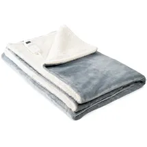 InnovaGoods Heklet Heizdecke 130 x 180 cm Weiß/Grau