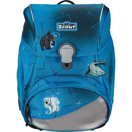 Scout Schulranzen Safety Light Alpha Set 4-teilig Polar Blue