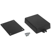 TRU Components TC-7910916 Flansch-Gehäuse ABS Schwarz 1St.