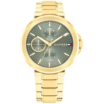 Tommy Hilfiger Multi Zifferblatt Quarz Uhr für Damen mit Goldfarben Edelstahlarmband - 1782755