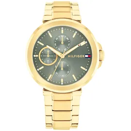 Tommy Hilfiger Multi Zifferblatt Quarz Uhr für Damen mit Goldfarben Edelstahlarmband - 1782755