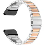 Edelstahl Armbänder für COROS VERTIX 2 Armband, 22mm mit Verstellbares Metall Faltschließe Band für Herren Damen Klassisch Metall Ersatzarmband Kompatibel mit COROS VERTIX 2 Uhrenarmband (C,22mm)