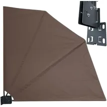 Quick Star Sichtschutzfächer 115 x 115 cm Taupe Polyester 1 St.