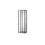 Höffner Vitrine ¦ schwarz ¦ Maße (cm): B: 58 H: 172 T: 33.0