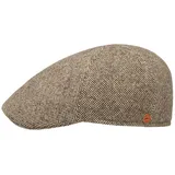 Mayser Classic Tweed Flatcap Schirmmütze Schiebermütze Wollcap Herren - Made in The EU Winter Herbst-Winter - 58 cm beige - 58