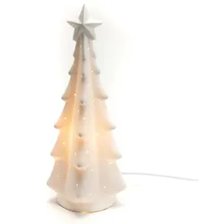 Tannenbaumlampe - Weiß Anderes Porzellan Amadeus 13x12.5 cm