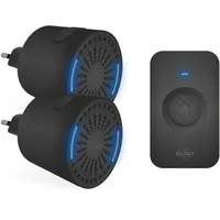 ELRO DB2000 Funk-Türklingel-Set - mit Zwei kompakten Plug-In-Empfängern -