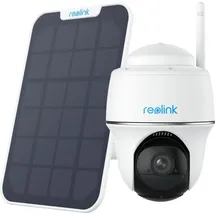 Reolink 3MP Argus PT Lite+SP Überwachungskamera Solarbetrieben Außenbereich Personen-/Fahrzeugerkennung,Solarbetrieben,2,4 GHz WLAN,2 Wege-Audio - Weiß