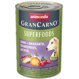 Animonda GranCarno Superfoods Lamm, Amaranth, Cranberries, Lachsöl 6 x 400 g