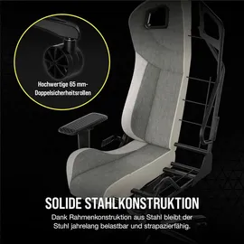 Corsair T3 Rush 2023 Gamingstuhl, grau/weiß (CF-9010058-WW)