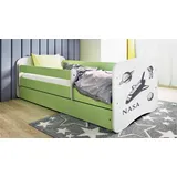 raumhirsch furniture Kinderbett Raumhirsch 80 x 160 cm Holzwerkstoff grün